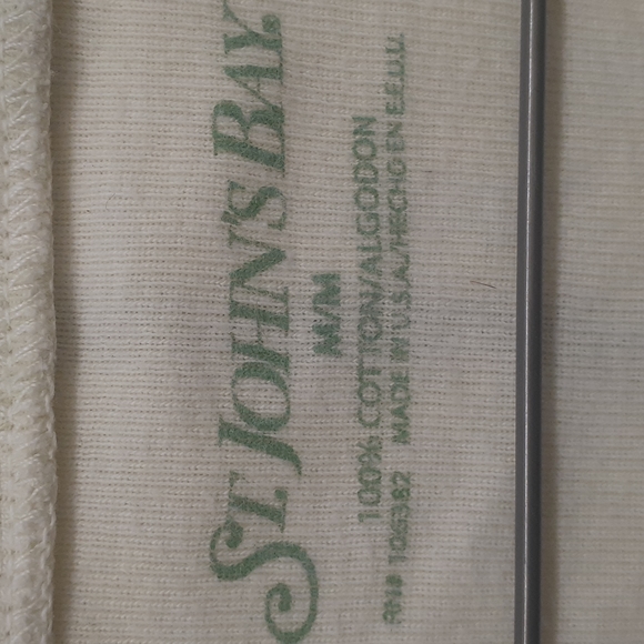 2 Chico’s Blue  Color  stripe Tees Size 1 & St John Bay Tie Dye - Picture 8 of 10